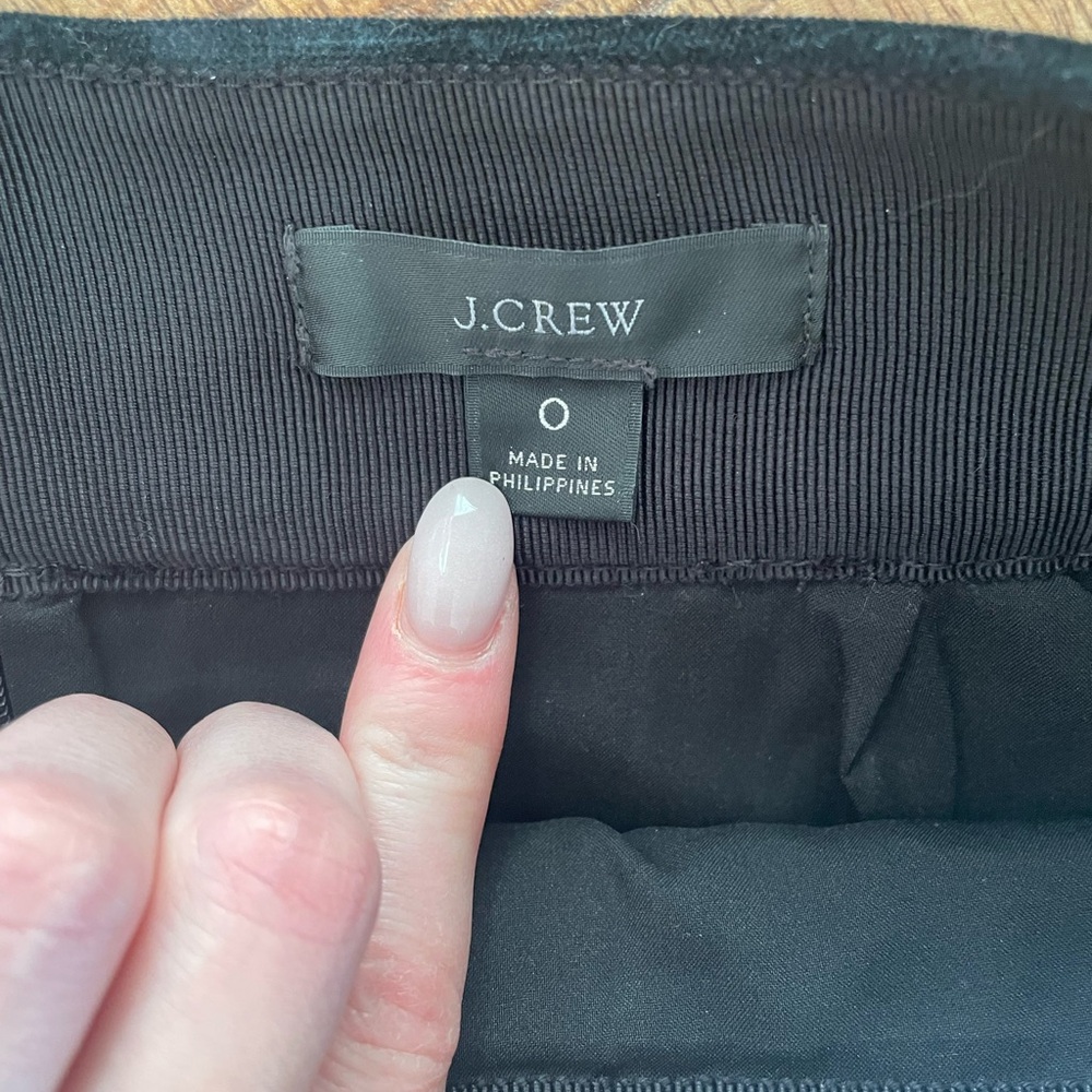 JCrew lined velvet pleated skirt - Picture 3 of 6